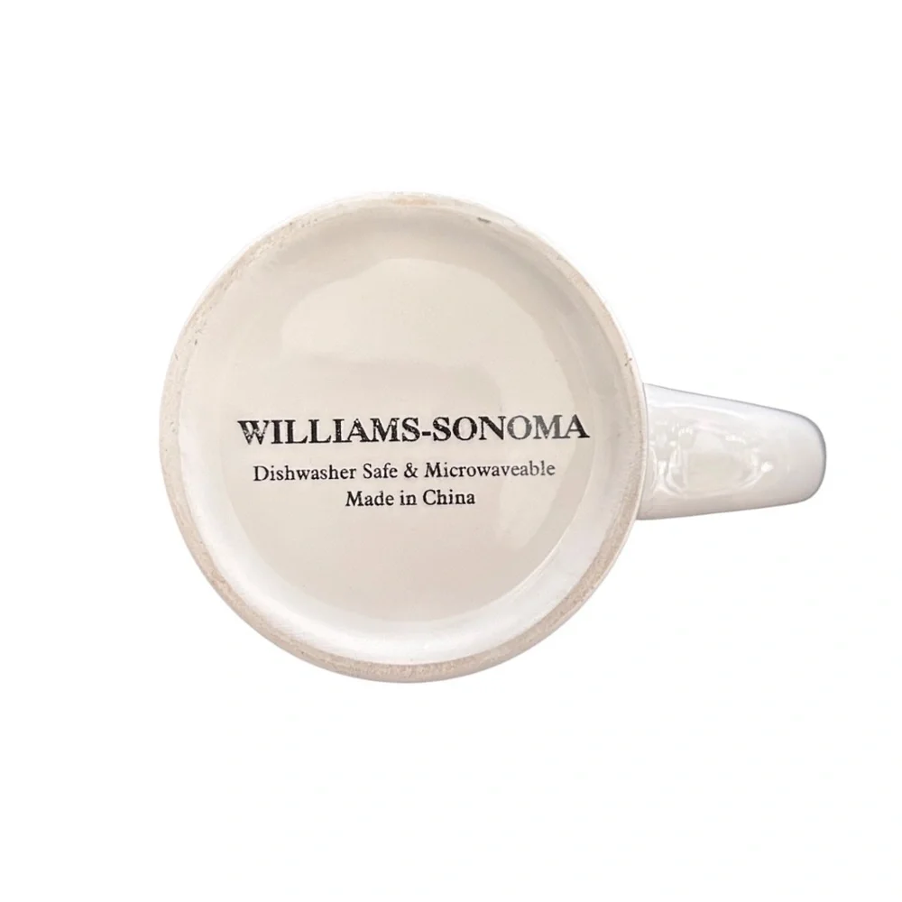 Williams Sonoma Holiday Snowman Holly Mug